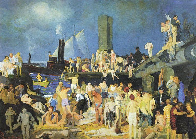 George Wesley Bellows Riverfront No. 1 Norge oil painting art